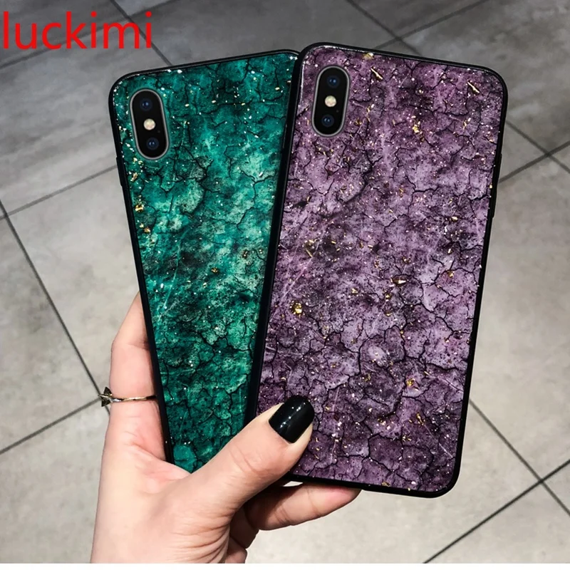 For Huawei P20 Pro Nova 3 3i Honor 10 Nova3 P Smart Plus Gold Bling Marble Case |