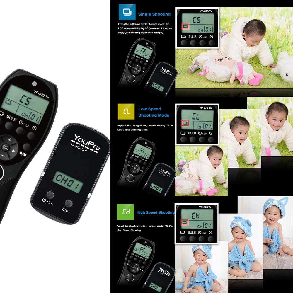 YouPro YP 870 II L1 2 4G Беспроводной дистанционного Управление для цифрового