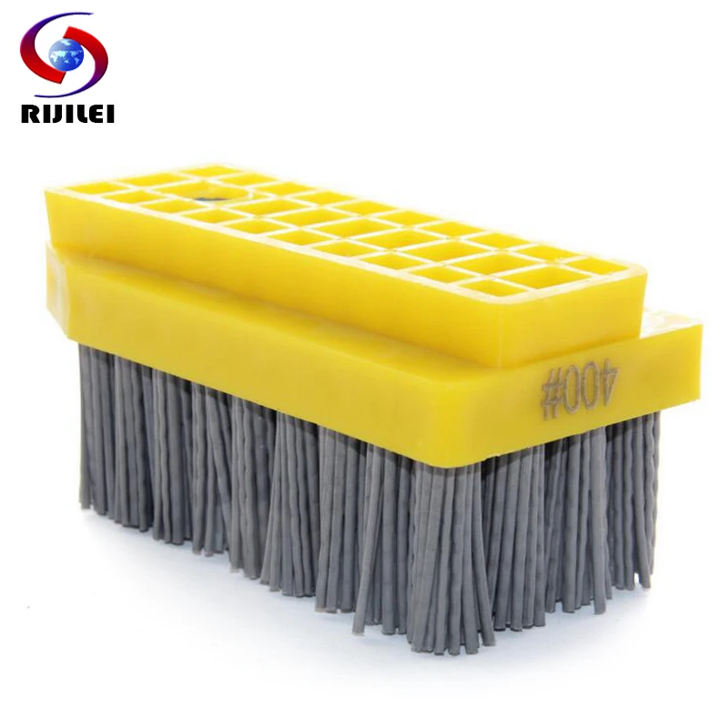 

RIJILEI 10PCS/Set Fickert Antique Abrasive Brush Diamond Abrasive Brush for stone finishing Matte Polishing Brush Cleaning YG05