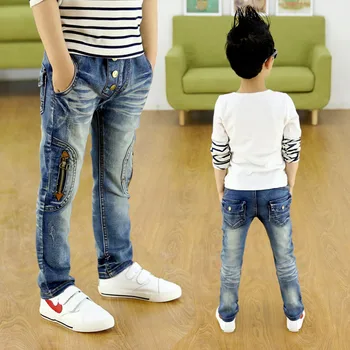 

boys child jeans spring and autumn child male 2018 trousers thin pants slim children's clothing High quality fashion jeans