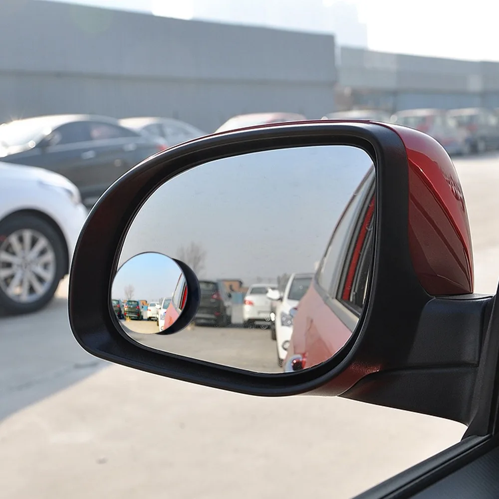 

2pc HD 360 Degree Wide Angle Adjustable Car Rear View Convex Mirror Auto Rearview Mirror Vehicle Blind Spot Rimless Mirrors