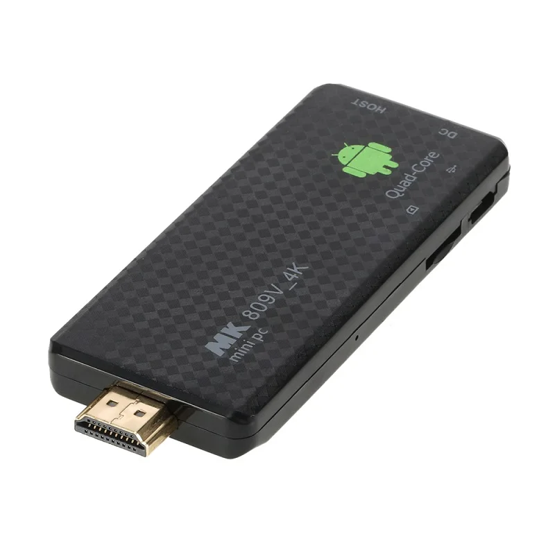 MK809 IV Android 5,1 Smart TV Stick 4K для Android TV RK3229 четырехъядерный 1G8G HD мини-ПК Miracast DLNA H.265 WiFi TV Stick Dongle - Цвет: 1G 8G TV STICK ONLY