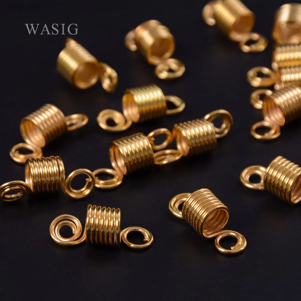 Gold and Silver metal spring tube 7 ring dreadlock beads for braids hair beads for dreadlocks adjustable hair braid cuff clips