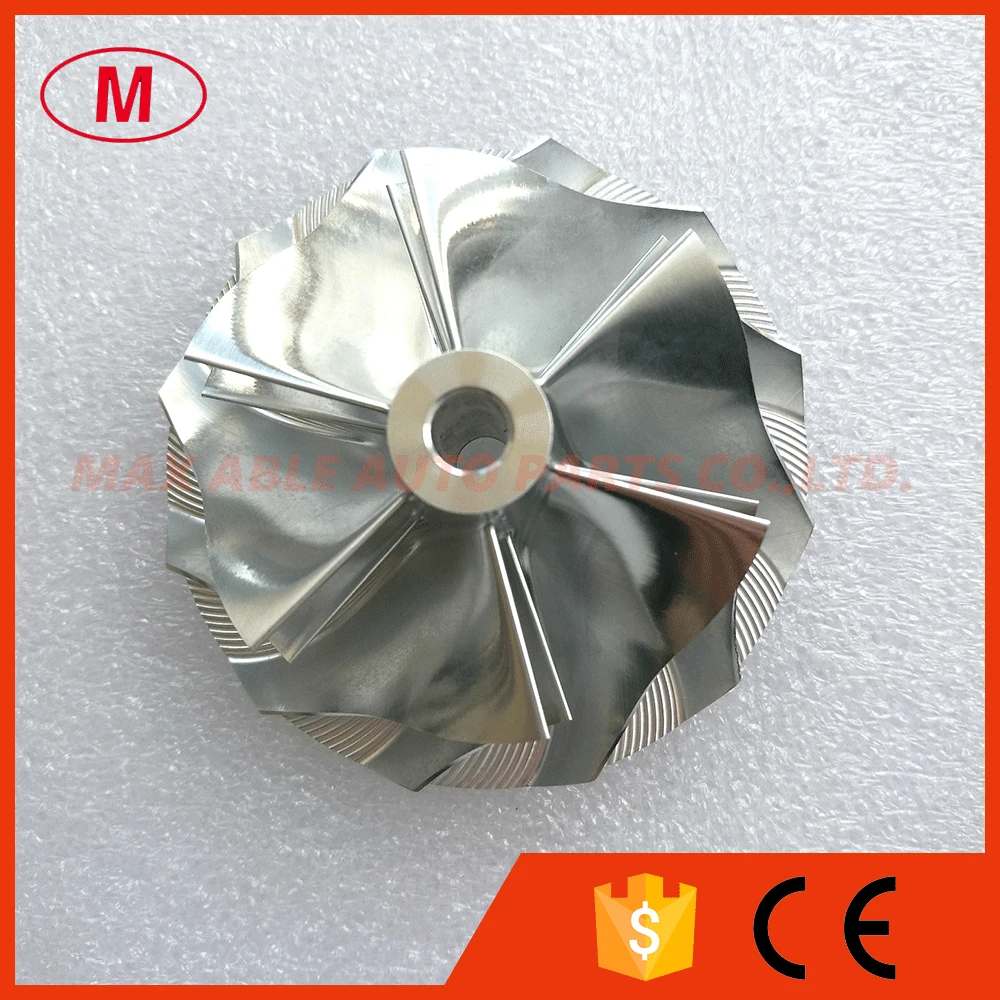 

TD05H 49179-43400 Reverse Rotation 20G Turbo Aluminum 2618/Milling/Billet compressor wheel 52.56/68.01mm 6+6 blades