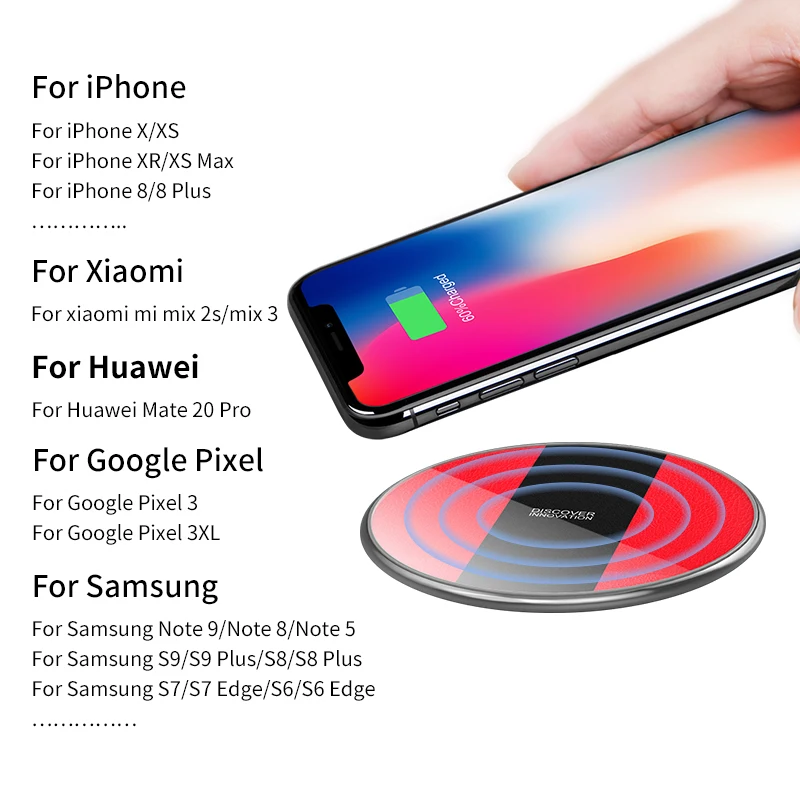 NILLKIN 15W Fast Wireless Charger For iPhone XS Max/XS/8 For Samsung S9/Note 8/S8 Mi Mix 3 2S For H - 32969047893