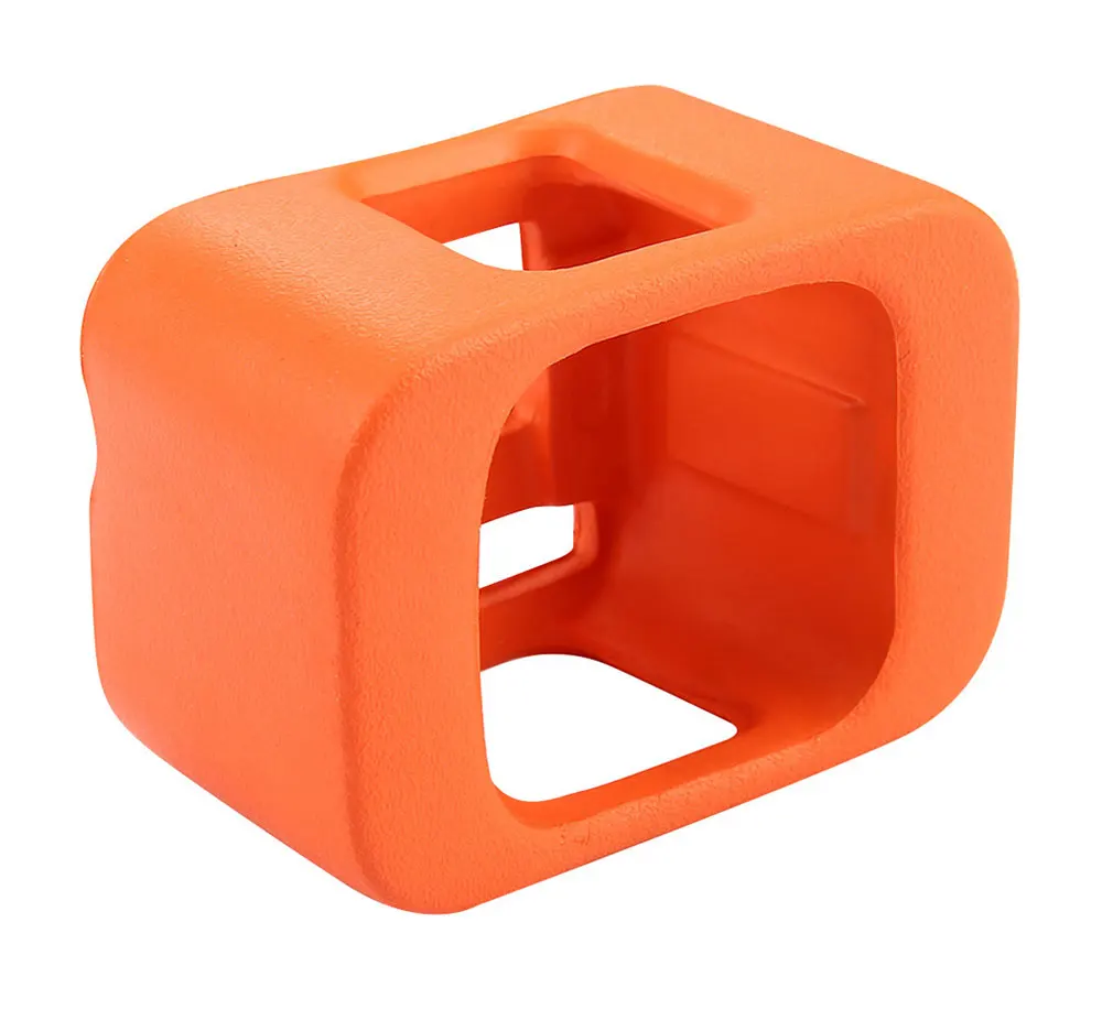 Orange Plastic Go Pro Float Case for GoPro Hero 4 Session 5 Session Accessories Floaty Case Protective Diving Surfing Cover  (3)