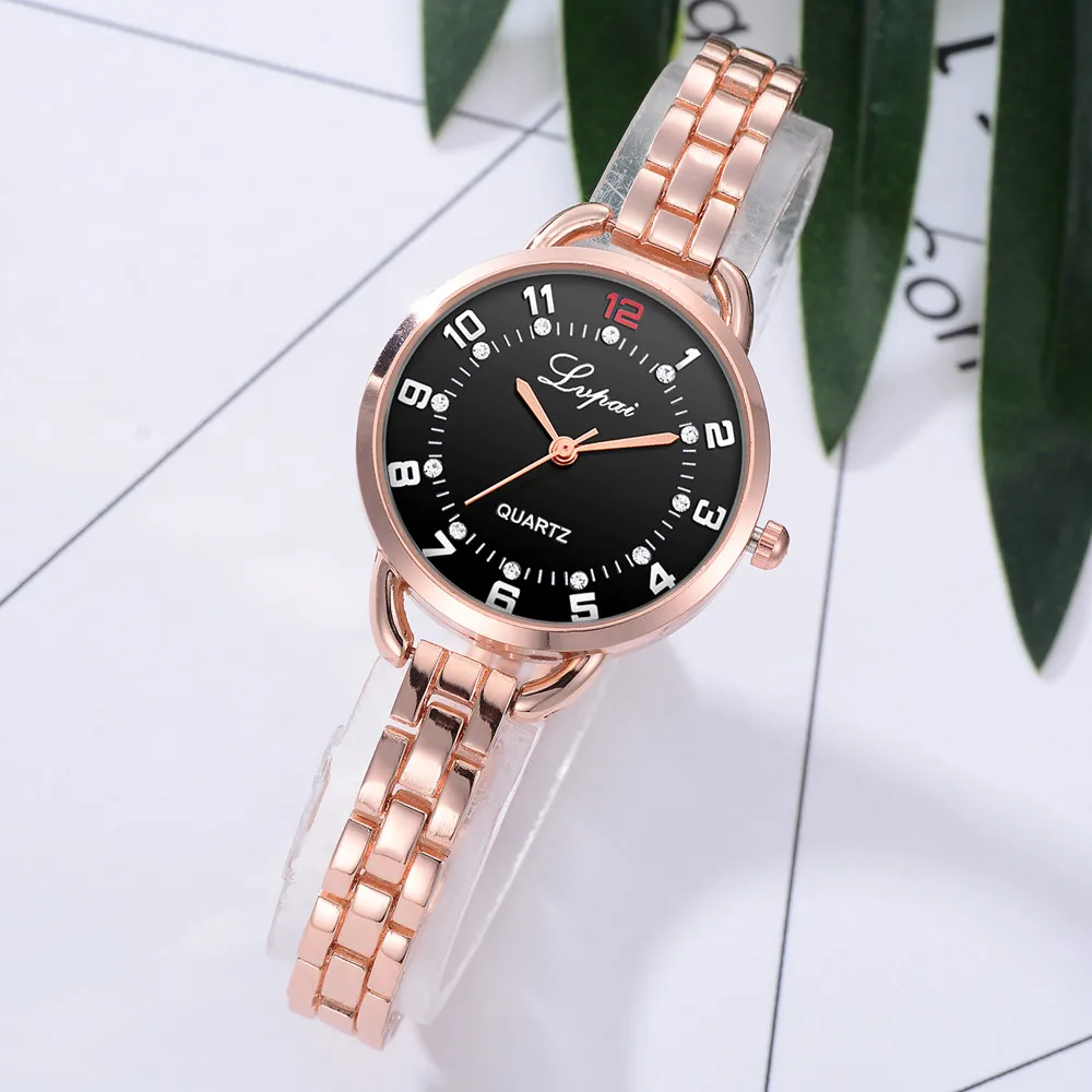 P305 Lvpai Women's Watch Crystal Diamond Bracelet Quartz Wrist Watch P305 Lvpai Women's Watch Crystal Diamond Bracelet Quartz Wrist Watch