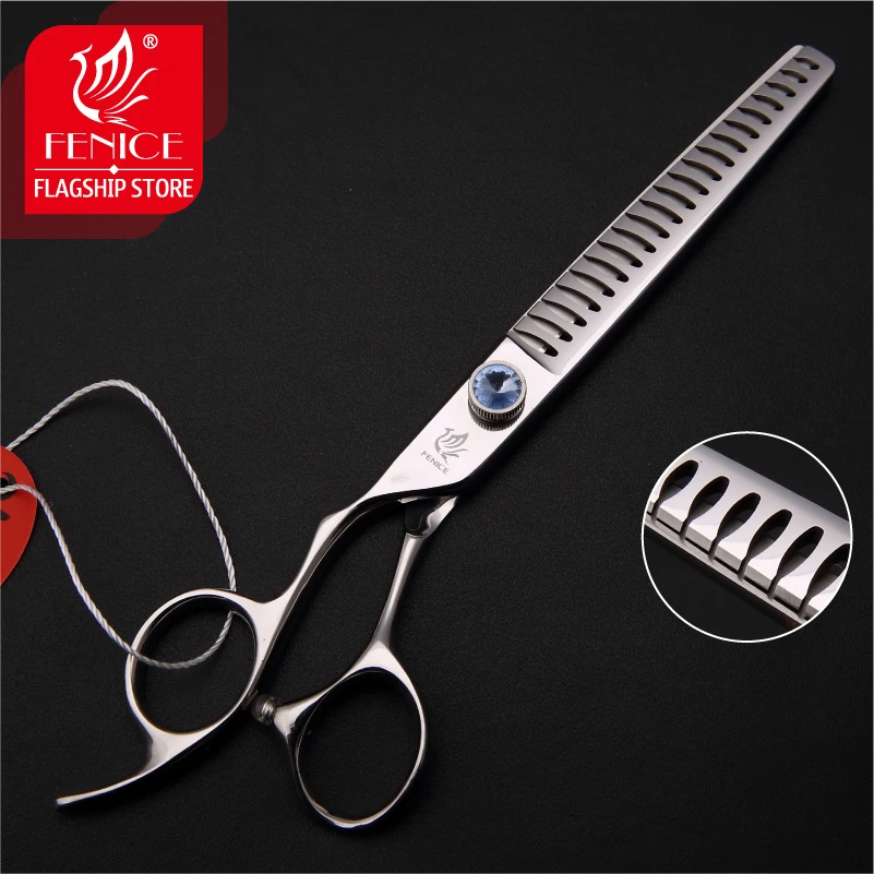 7.0/7.5 pet dog grooming scissors Japan440C left-hand use thinning rate 75%