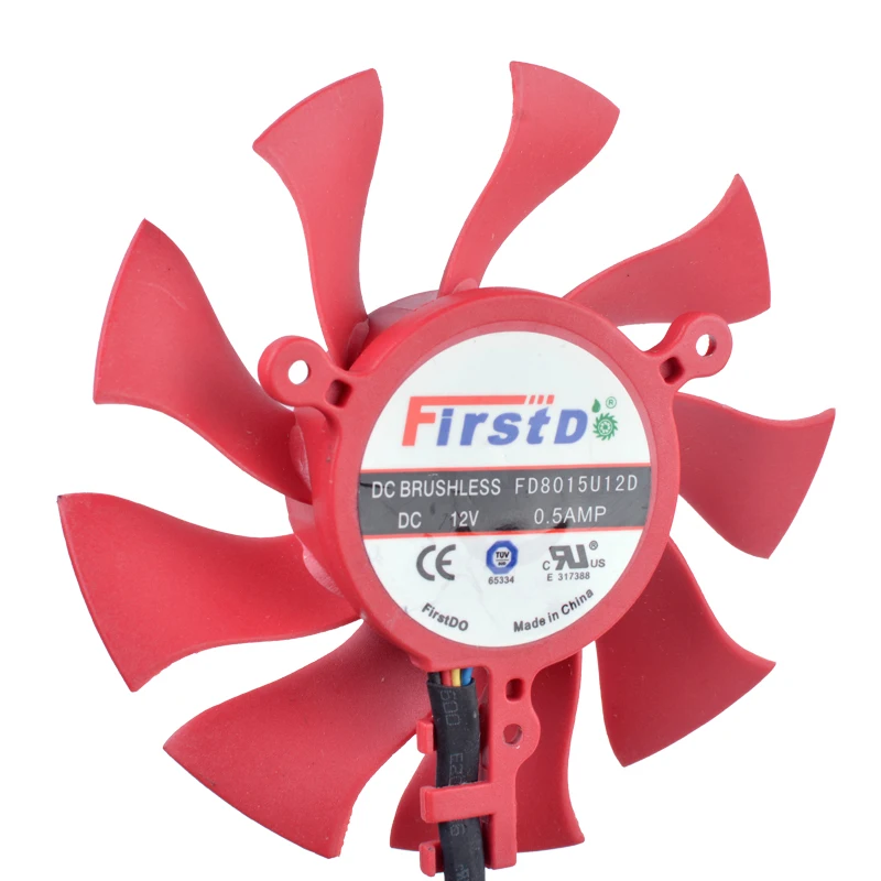 Оригинальный кулер FD8015U12D 39 мм постоянный ток 12 В 0 50 А AMD HD6770 GTX560 4 линии ШИМ