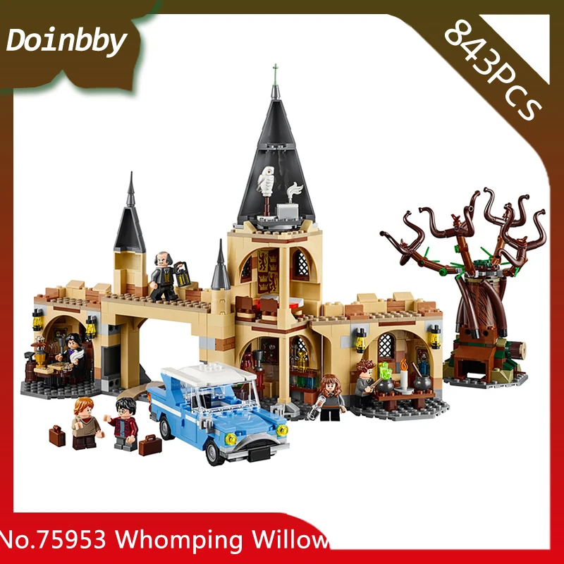 

Harri Movie Potter 789pcs Hogwars Castle Whomping Willow Model Compatible with Legoings Set Building Blocks Kids Toys