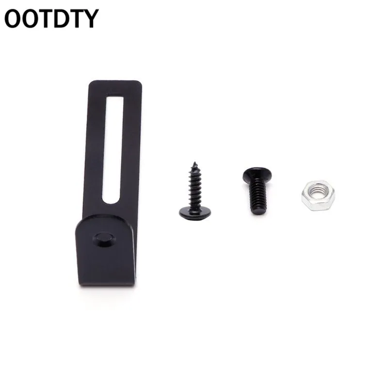 

OOTDTY Black Pickguard mounting Bracket L Shape For LP Electric Guitar w Nut Screw