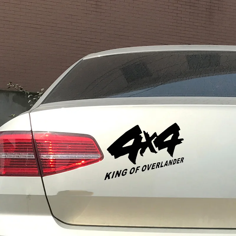 1pc SEEYULE SUV Car Sticker 4x4 KING OF OVERLANDER For 4WD Car Off Road Cross-Country SUV Styling Reflective Vinyl Sticker Decal