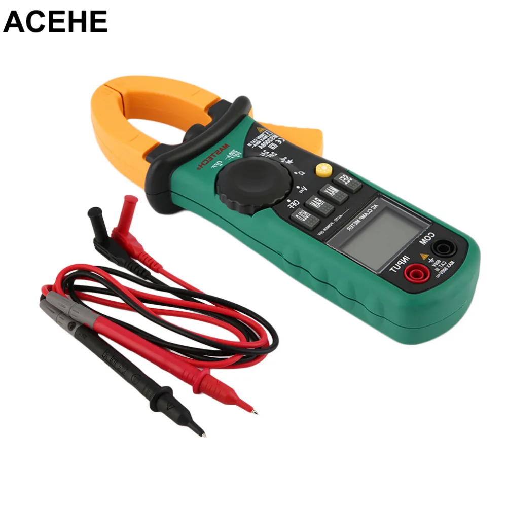 

2017 New Digital Clamp Meter Auto Range Current AC/DC Voltage Spanning Tester with LCD Backlight for MASTECH MS2008A