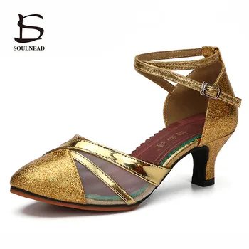 

Ballroom Performance Dance Shoes For Woman/Girls/Ladies Closed Toe Latin/Modern/Tango Dancing Shoes Summer Women Heels Sandals