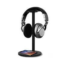 New Wireless Charging Headset Stand Headphone Holder Aluminum Stand for Samsung Galaxy Black White