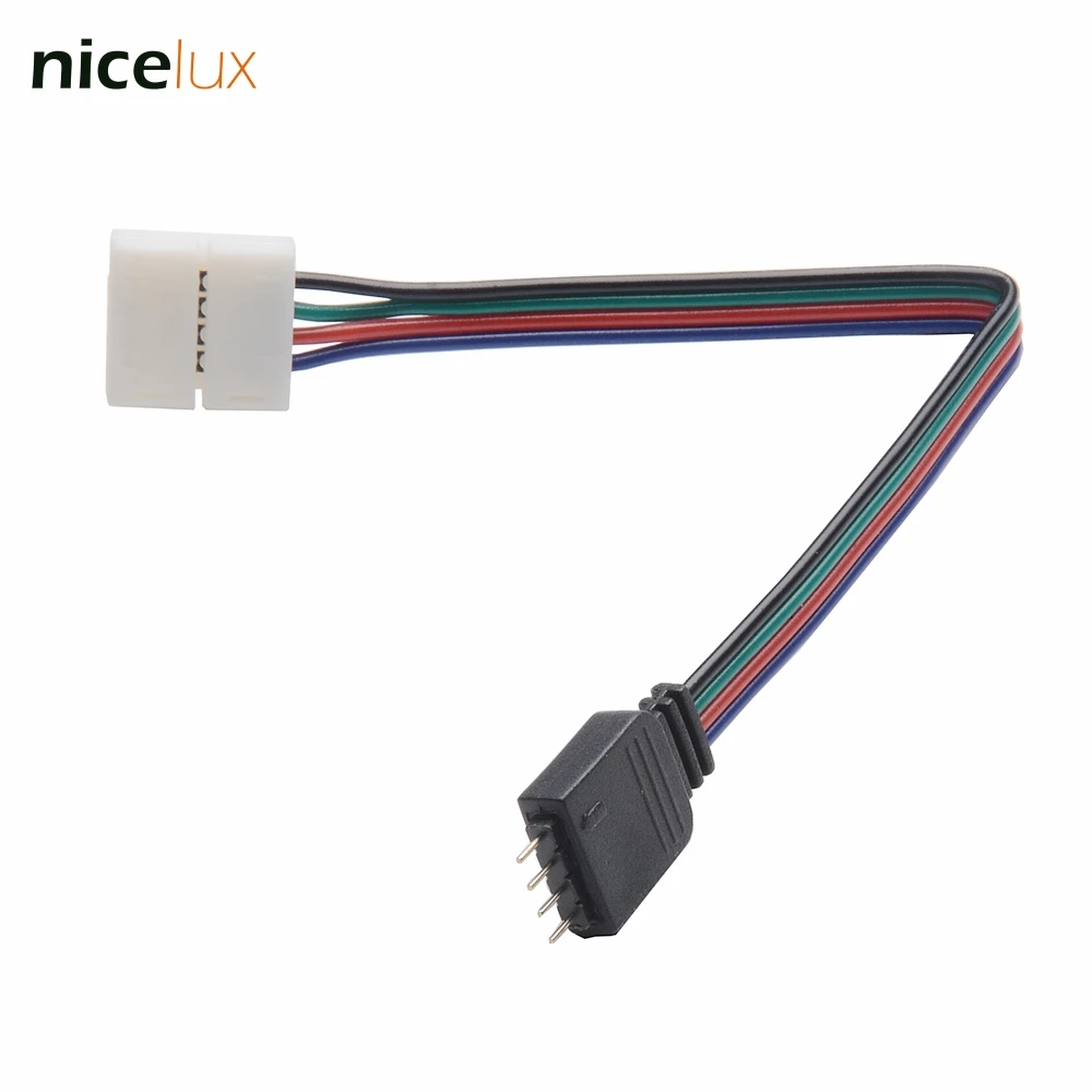 5 шт./лот 4 Pin RGB Светодиодная лента соединитель провода Мужской Соединительный