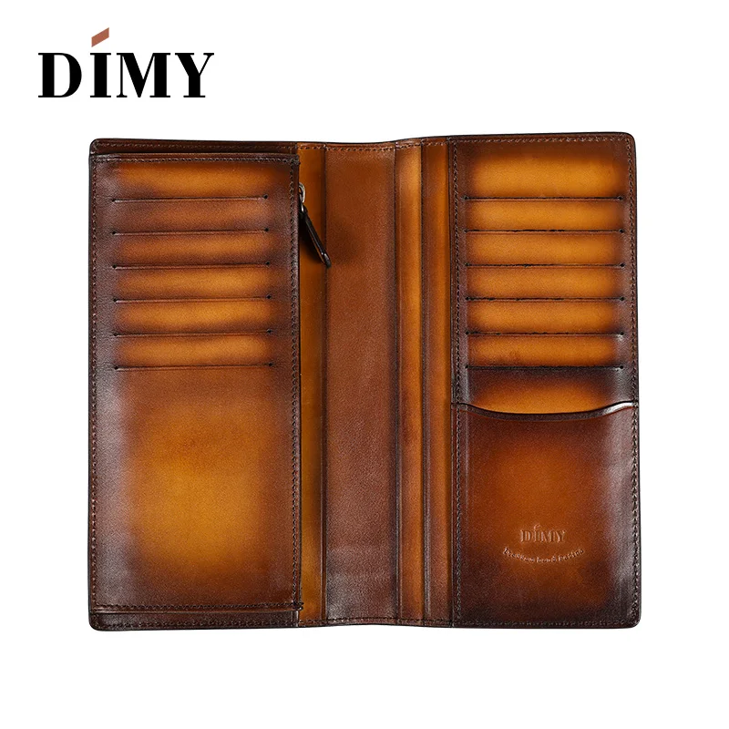 Dimy винтажные мужские кошельки кожаный держатель для карт лаконичная сумка денег