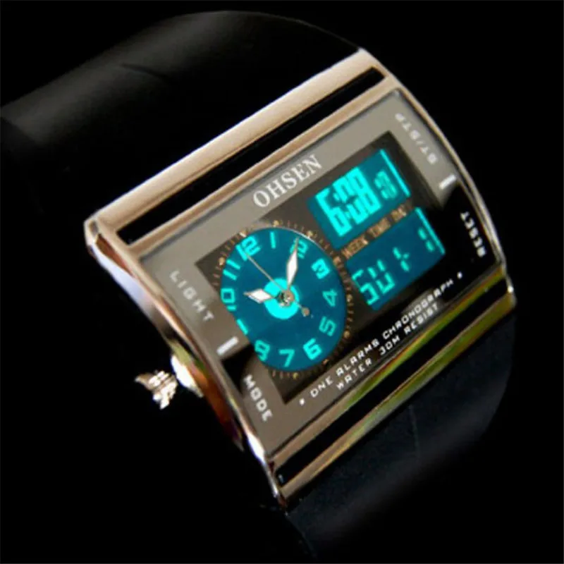 Водонепроницаемый цифровой светодиодный для мужчин s спортивные часы Relogio Masculino Горячие мужские силиконовые спортивные часы Reloj электронные наручные часы# D