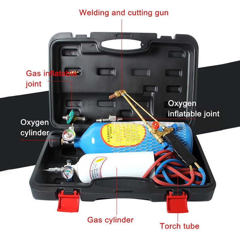 Сварочное оборудование факел O2 сварочный режущий пистолет РЕФРИЖЕРАТОРНЫЙ ремонт сварочный инструмент набор 2L небольшой кислородный