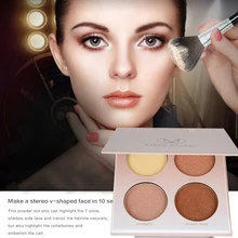 1pcs Brown White Shimmer Face font b Glow b font Brighten Concealer Palette Base Makeup Bronzers