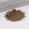 Reidgaller – base de broche 25mm, 5 pièces, cabochon en métal bronze antique, plateau de broche, blanc, bricolage de broches pour la fabrication de broches ► Photo 2/2
