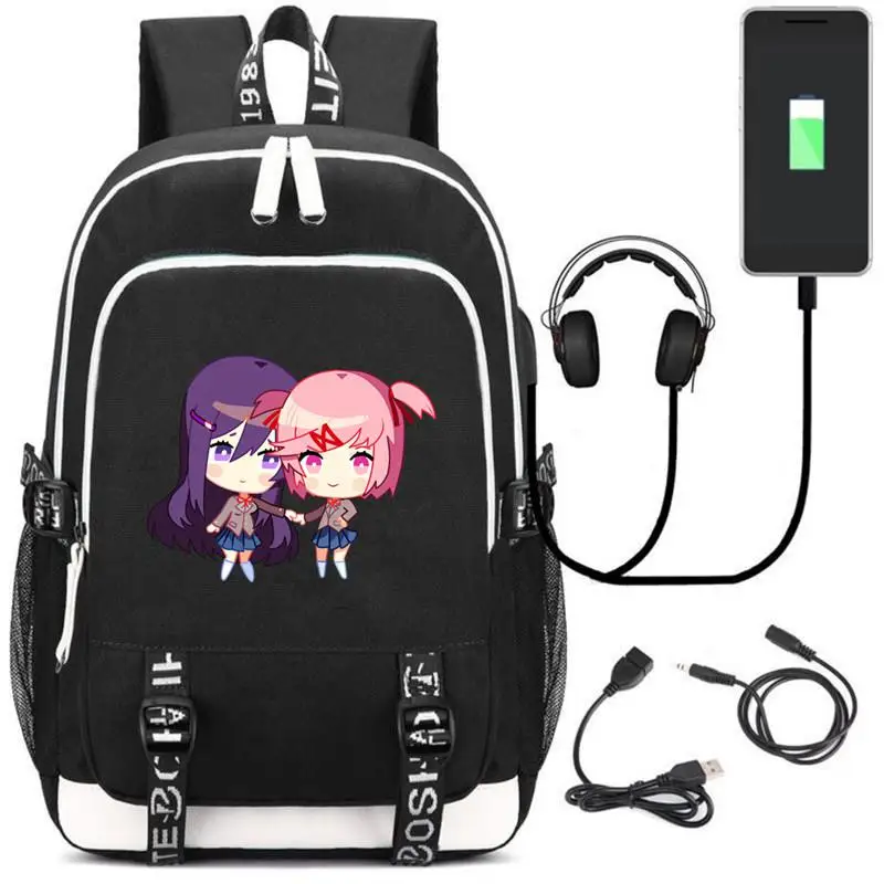 Новинка, Doki, Клубные рюкзаки monika, usb зарядка, для мужчин, wo, мужской рюкзак сумка через плечо, школьная сумка, дорожная сумка для ноутбука, рюкзак - Цвет: 5