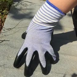 6 пар pack Садоводство перчатки рабочие перчатки комфорт гибкого покрытием дышащие нейлона нитрилом покрытие Для женщин Средний Размеры