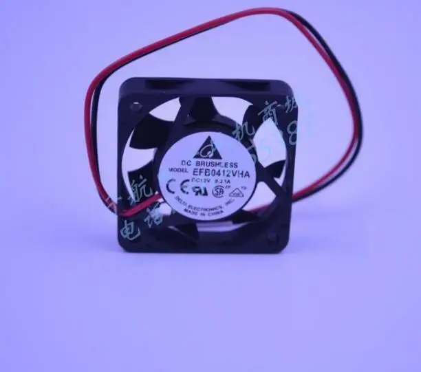 

DELTA EFB0412VHA 4010 4cm DC 12V 0.23A 40*40*10mm 2-line North-south Bridge Cooling Fan