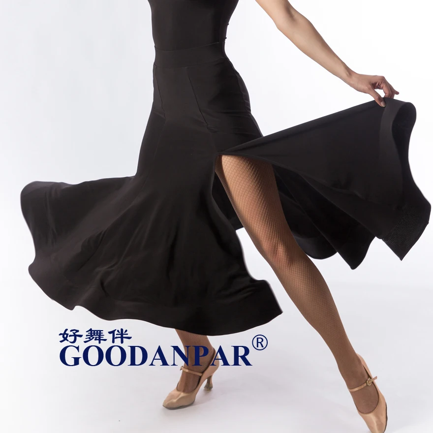 Женская танцевальная юбка для бальных танцев для девочек, Длинные качели, современный стандарт, платье для соревнований по вальсу, танцевальное платье для танца живота, юбки для латинского танго