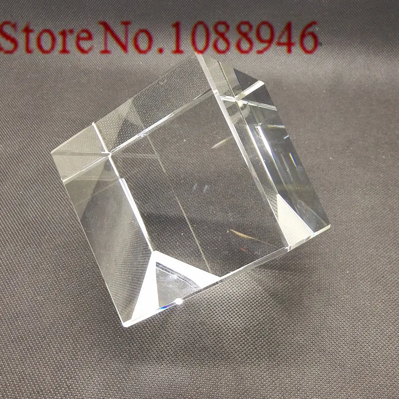 Горячая 10-100 шт. кристалл куб K9 кристалл пустой блок с тележкой угловой резной белый материал эмбриона для 3d лазерной гравировки ремесло