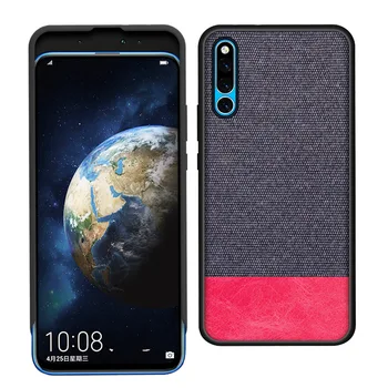 

For Huawei Magic 2 Canvas Cloth Phone Cover For Huawei Magic 2 Nova 4 P30 P20 Soft Tpu Edge Fabric Leather Shockproof Back Case
