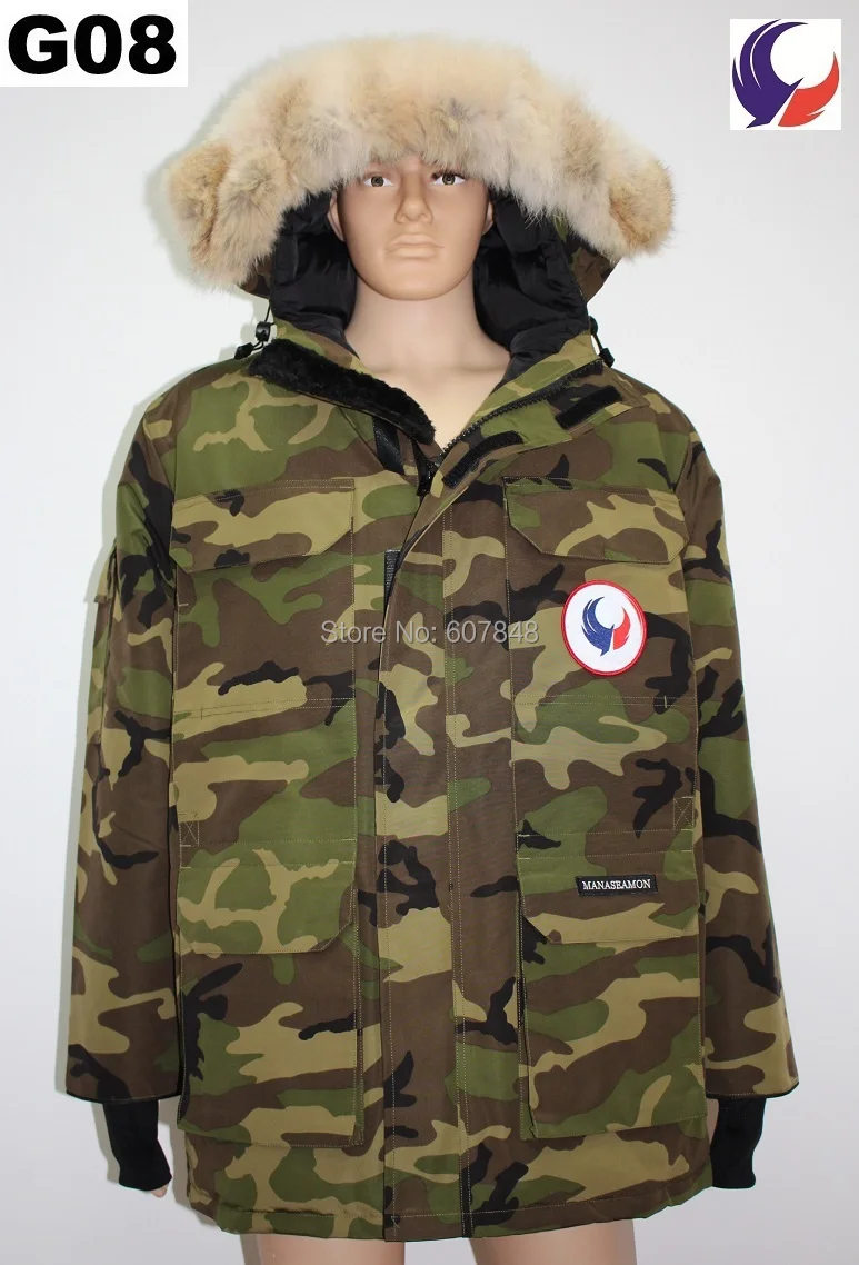 Classic Men Winter 40 degrees Overcoat Expedition Parka