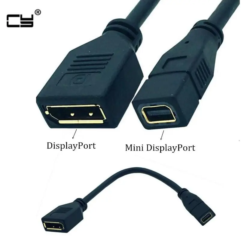 Позолоченный переходник DP-Mini DP Female Mini 1080P HD Displayport к 30 см | Компьютеры и офис