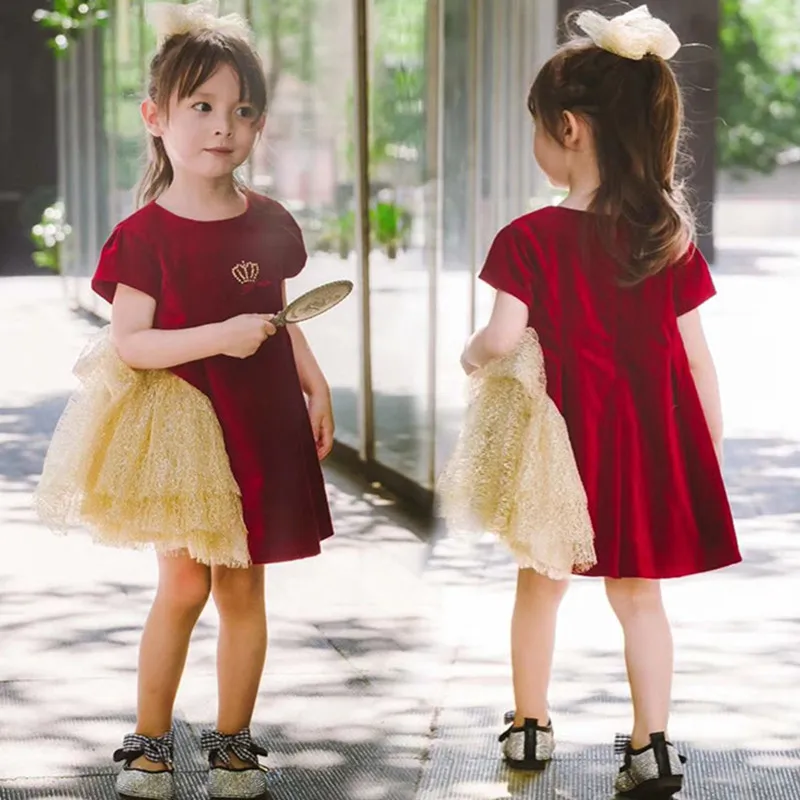 2019 New Kids Summer Frocks Girls Dress Baby Robe Fille