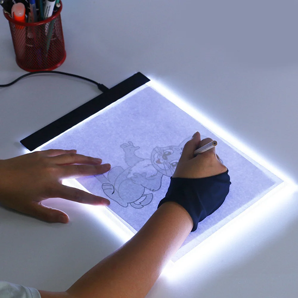 Светодиодный А4 планшет со светодиодной подсветкой USB планшет для рисования Графический Цифровой трацер лист для копирования