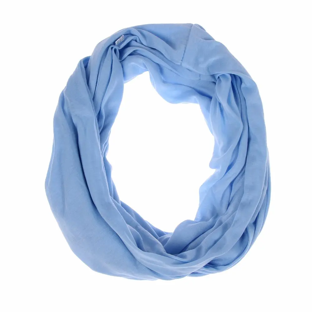 Шарф-трансформер Бесконечность с карманом Бесконечность шарф с карманом на молнии универсальные модные женские шарфы - Цвет: blue