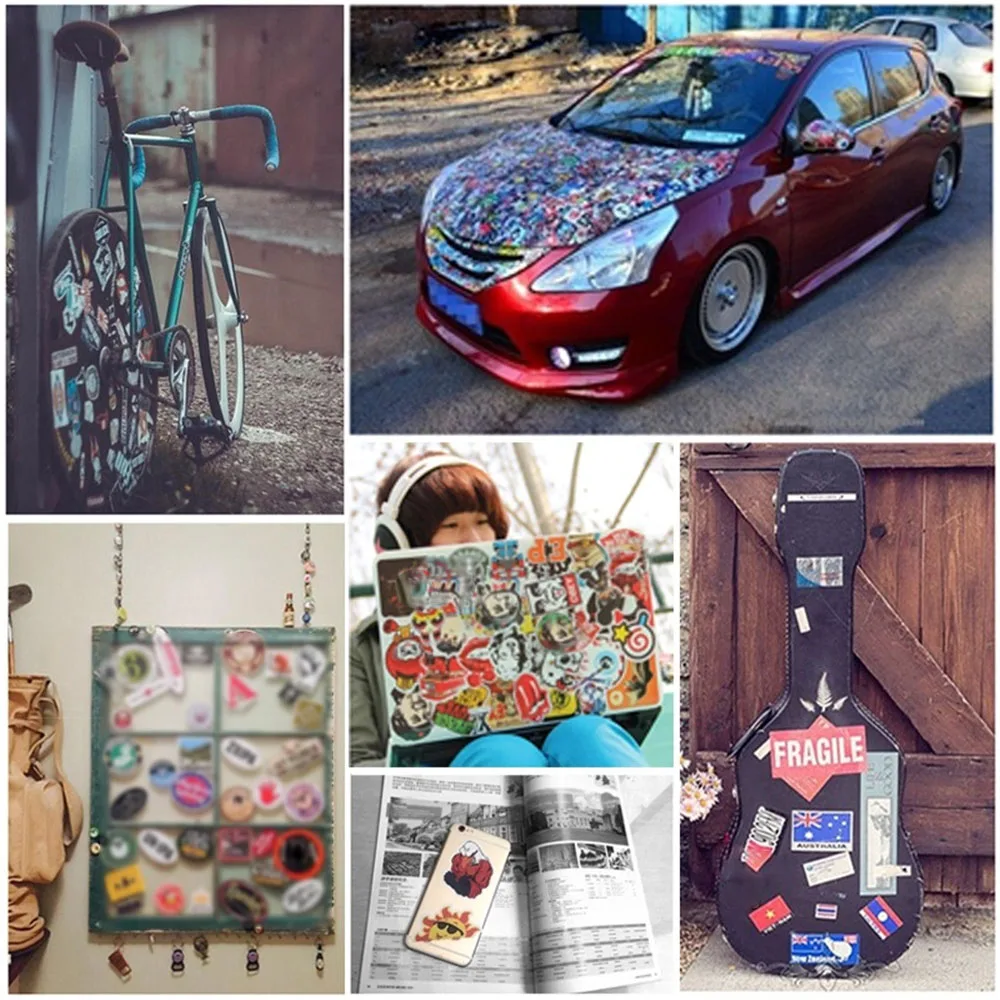 50 Pcs Mixed Cartoon Toy Stickers For Car Styling Bike Motorcycle Phone Laptop Travel Luggage Emoji Funny Sticker Bomb Decals