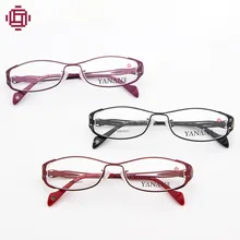 Женские оптические очки для женщин Близорукость очки рамки Женский Элегантность зрелище стильная металлическая оптика высокое качество 4 цвета