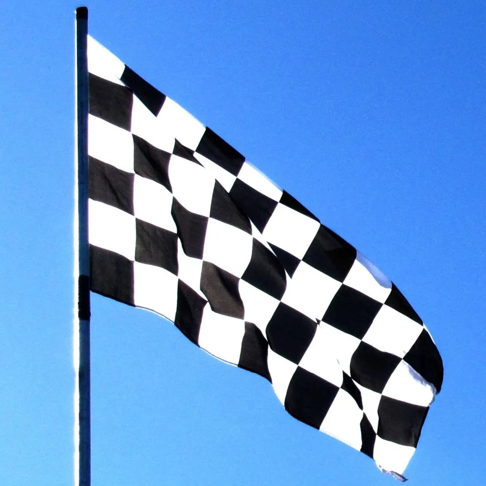 

black white square checkered Flag