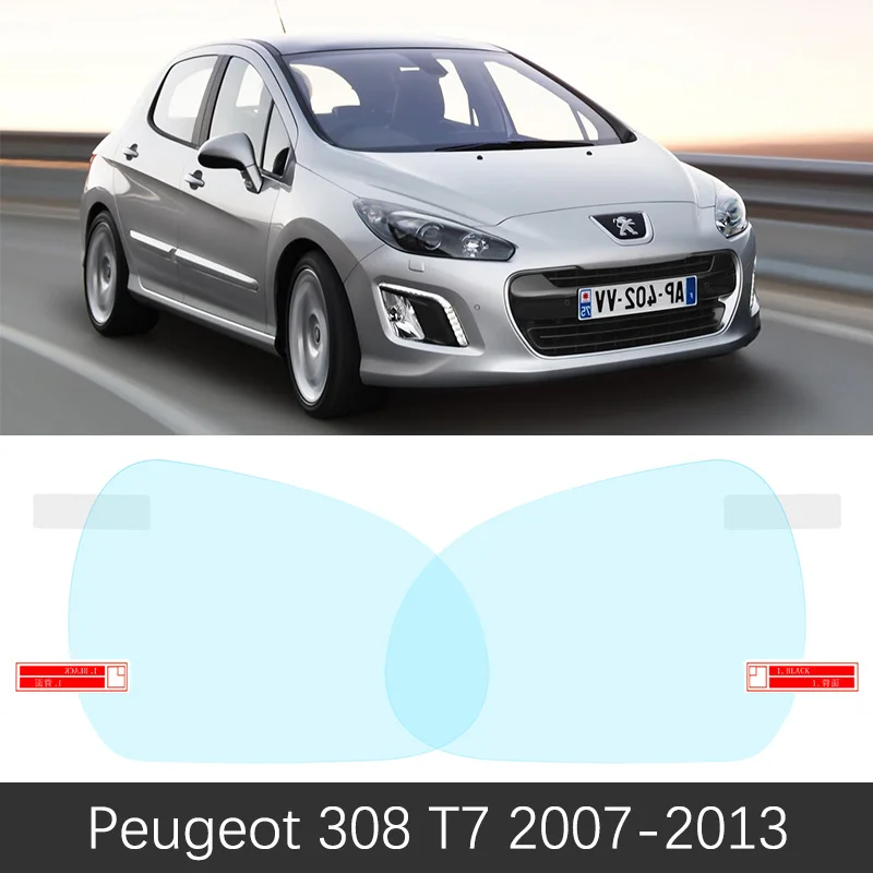 Для peugeot 308 t7 t9 2007- 308cc 308sw 308gti полное покрытие противотуманная пленка зеркало заднего вида непромокаемые аксессуары CC SW GTI 2012 - Название цвета: Peugeot 308 07-13