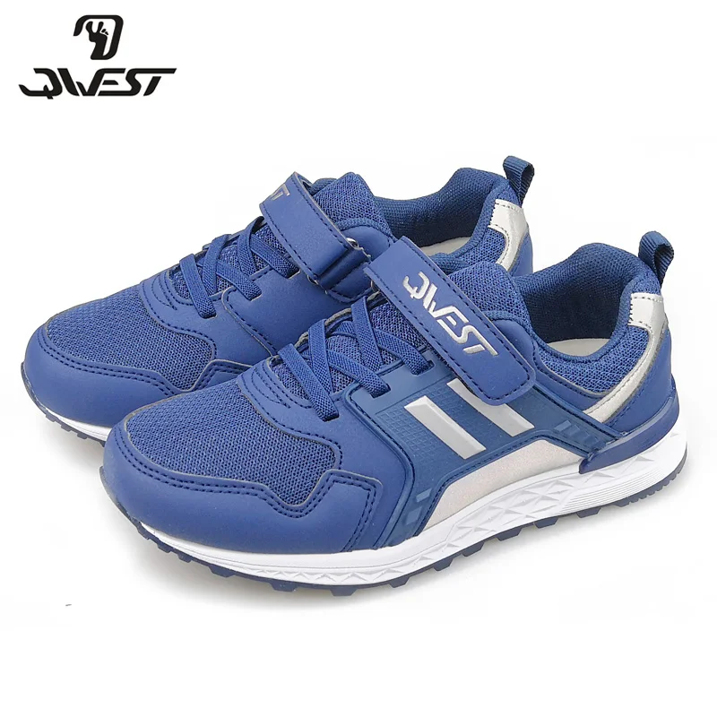 

QWEST Russian Brand Leisure Sports Shoes Hook& Loop Outdoor children's Sneakers for Boy Size 32-38 Free Shipping 91K-NQ-1269