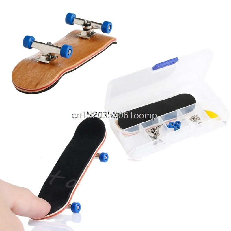 

Basic Complete Wooden Deck Fingerboard Maple Wood with Bearings Grit Foam Tape #K4UE# Drop Ship