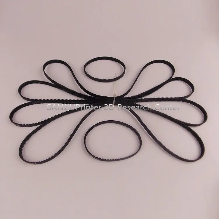 6Pieces/Set Ultimaker 2 UM2 Extended GT2 Timing Belt Kit 3D Printer Timing Belt Kit Parts.