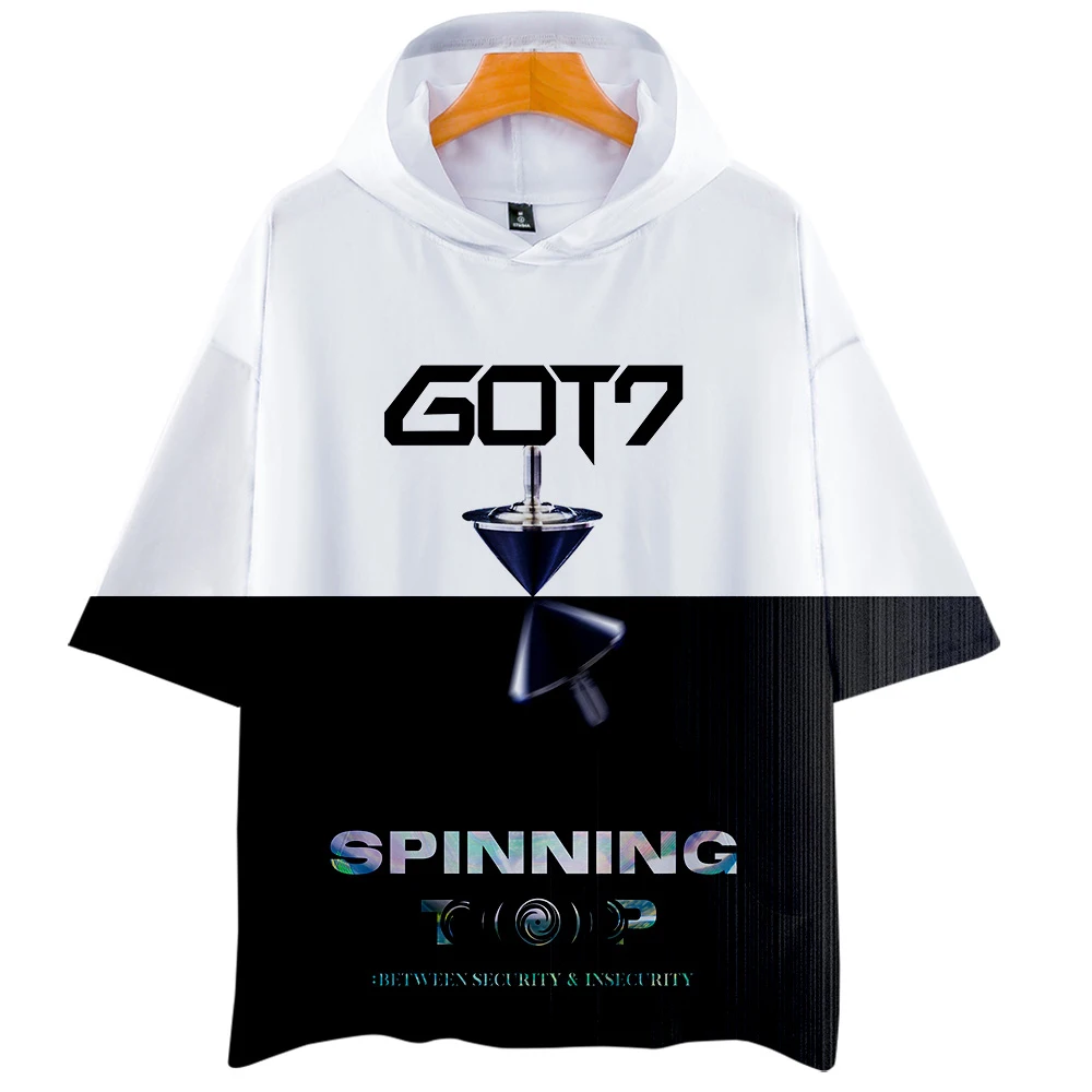 

GOT7 3D Hoodies New Short sleeve Fashion Summer T-shirt Cool and breathable Short Sleeve T-Shirt Kpop Casual for women