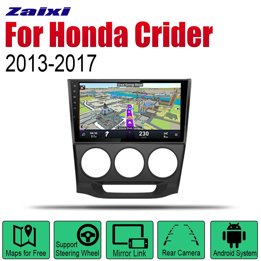 

Android 2 Din Auto Radio For Honda Crider 2013~2017 Car Multimedia Player GPS Navigation System Radio Stereo