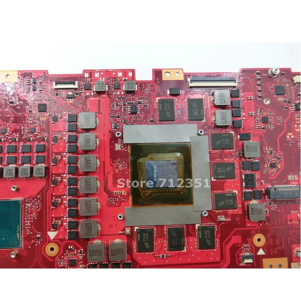 GX800VH материнская плата I7-7820HK процессор GTX1080 16 Гб Двойная графическая карта для ASUS ROG GX800 GX800VH Материнская плата ноутбука тест ОК