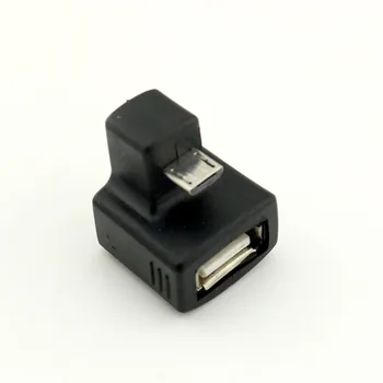 

1pcs Micro USB OTG 180 Degree Down Right Angled to USB 2.0 A Female Extension Adapter