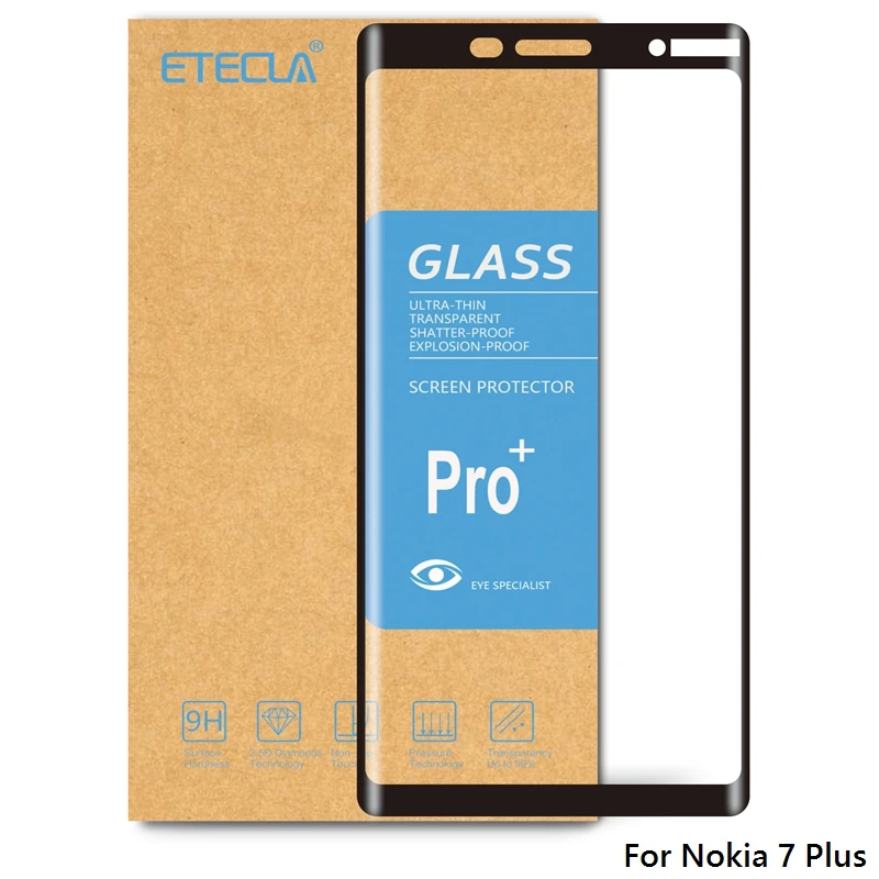

For Nokia 7 Plus Tempered Glass Nokia 7 Plus Glass On For Nokia 7plus Screen Protector 9h Hardness Protective Tempered Glass