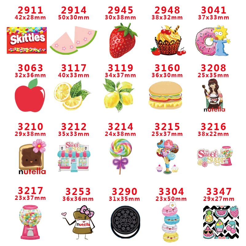 

2018 new arrival Free shipping 30 pcs/package printed resin planar flat-back resins for Hair Bow Decoration PR2911