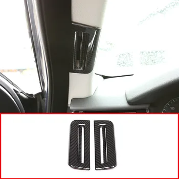 

Carbon Fiber Style For Land rover Range Rover VELAR 2017 2018 ABS Car Pillar Air Vent Frame Trim Car Accessories 2PCS